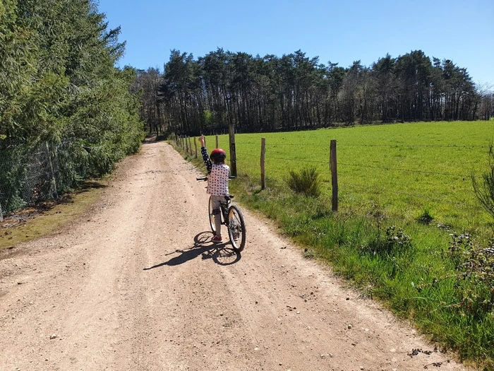 Balade à vélo sur les sentiers verdoyants en bord de Loire